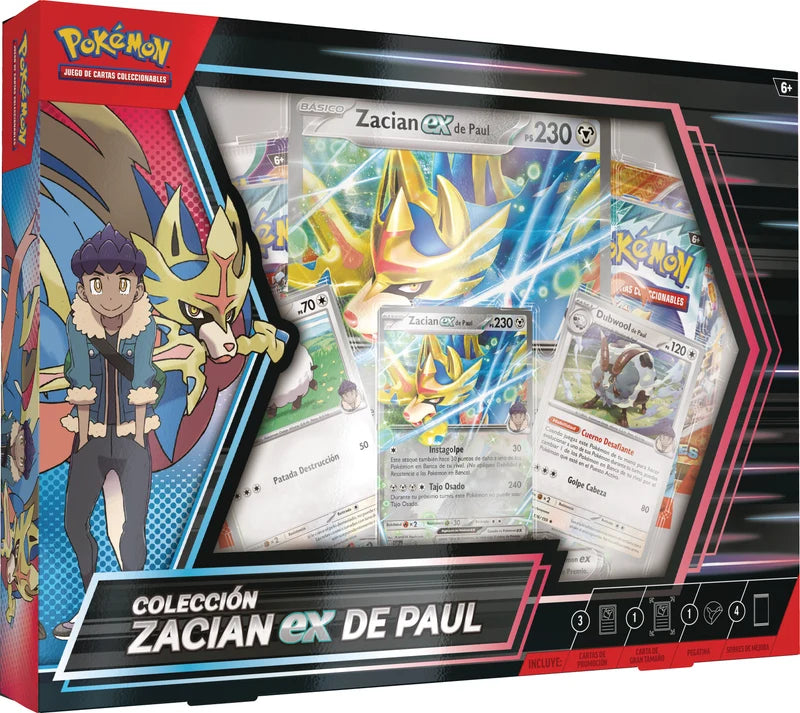 .Geekienda - Pokemon TCG Escarlata y Purpura: Hop y Zacian Ex Box En Español