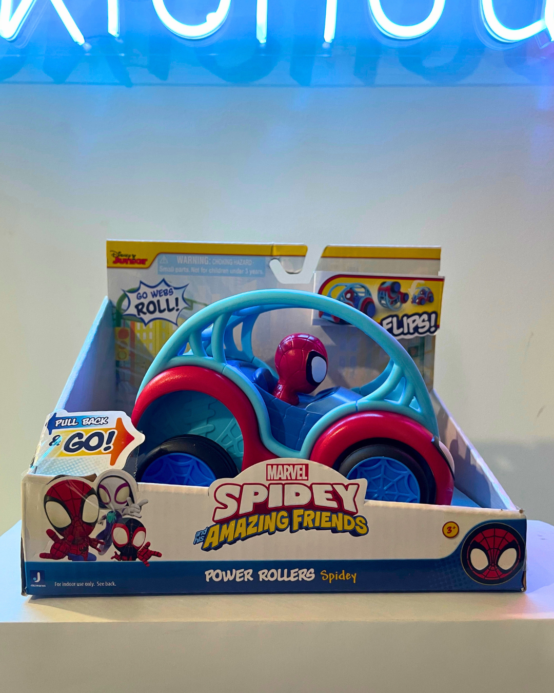 .Geekienda -vehículo con spiderman spidey and friends  - Marvel programas infantiles
