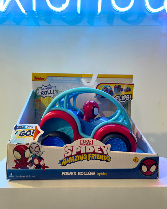 .Geekienda -vehículo con spiderman spidey and friends  - Marvel programas infantiles
