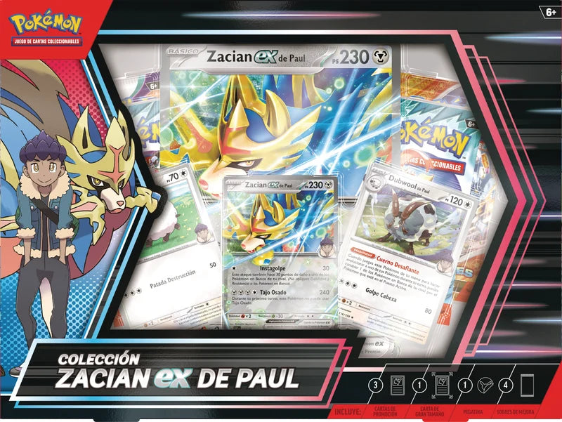 .Geekienda - Pokemon TCG Escarlata y Purpura: Hop y Zacian Ex Box En Español