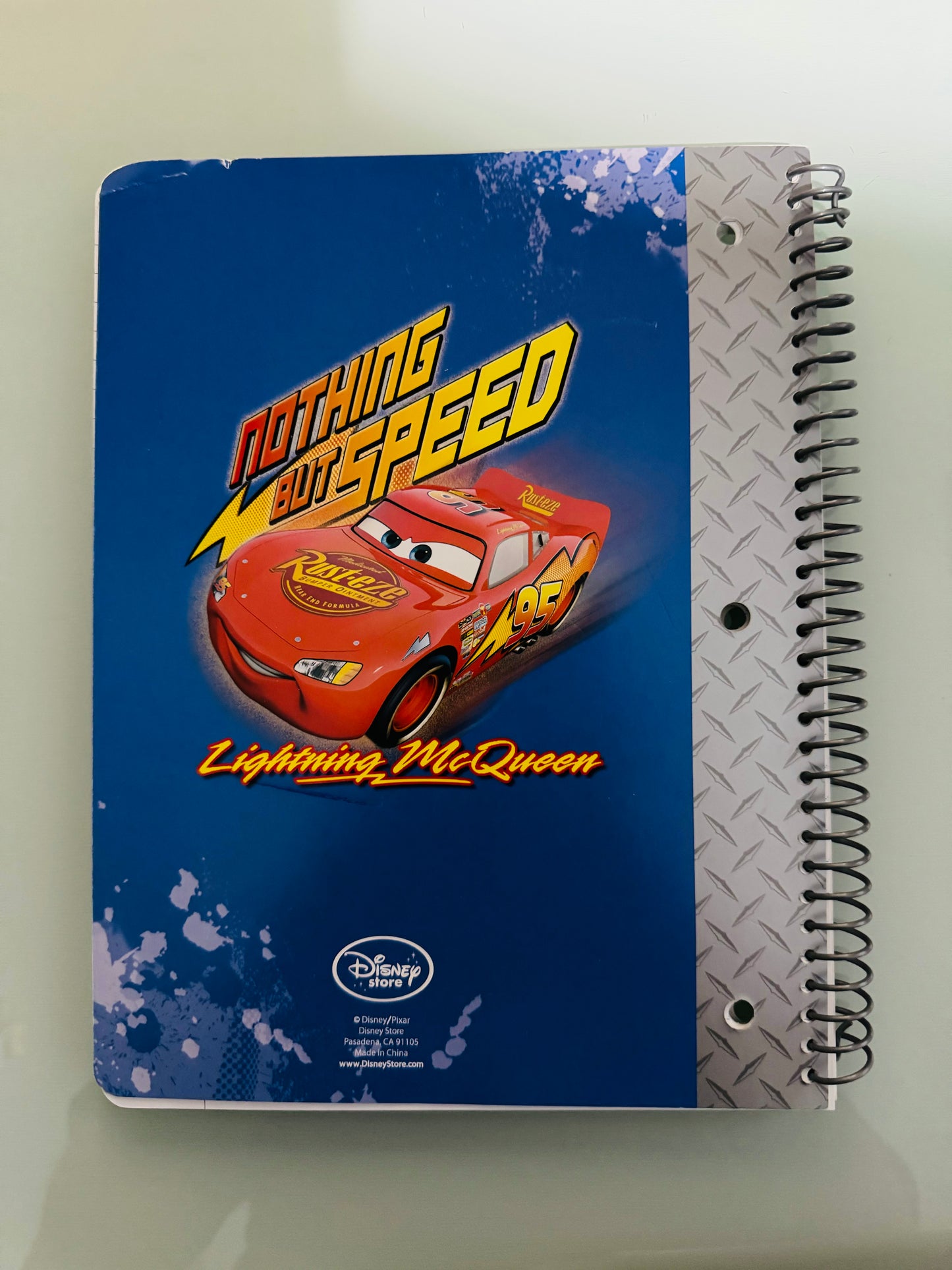 .Geekienda - libreta y estuche de rayo mcqueen  - disney cars programas infantiles / papelería